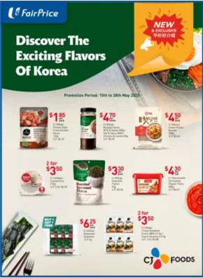 FairPrice catalogue in Singapore | Discover The Exciting Flavors Of Korea | 2025-05-15T00:00:00.000Z - 2025-05-28T00:00:00.000Z