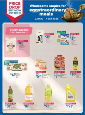 FairPrice catalogue in Singapore | Wholesome Staples For Eggstraordinary Meals | 2025-05-22T00:00:00.000Z - 2025-06-04T00:00:00.000Z