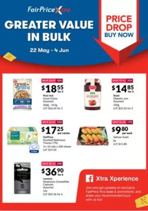 FairPrice catalogue in Singapore | Greater Value In Bulk | 2025-05-22T00:00:00.000Z - 2025-06-04T00:00:00.000Z