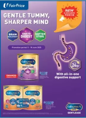 FairPrice catalogue in Singapore | Gentle Tummy, Sharper Mind | 2025-06-05T00:00:00.000Z - 2025-06-18T00:00:00.000Z