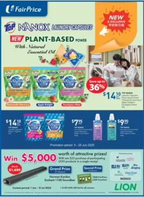 FairPrice catalogue in Singapore | Top Nanox Laundry Capsules | 2025-06-05T00:00:00.000Z - 2025-06-25T00:00:00.000Z