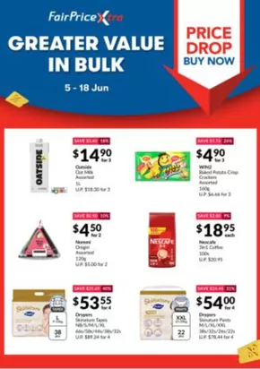 FairPrice catalogue in Singapore | Greater Value In Bulk | 2025-06-05T00:00:00.000Z - 2025-06-18T00:00:00.000Z