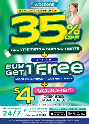 Watsons catalogue | Watsons promotion | 2025-05-29T00:00:00.000Z - 2025-06-25T00:00:00.000Z