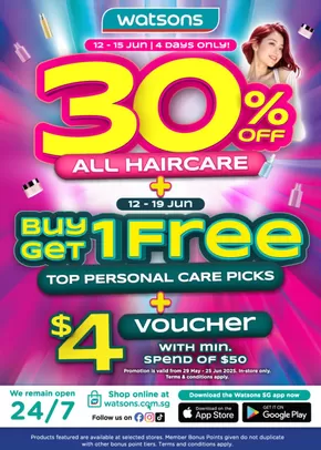 Watsons catalogue in Singapore | Watsons promotion | 2025-05-29T00:00:00.000Z - 2025-06-25T00:00:00.000Z