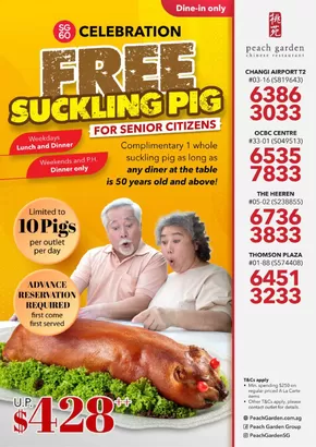 Peach Garden catalogue | SG60 Free Suckling Pig for Senior Citizens | 2025-06-24T00:00:00.000Z - 2025-07-08T00:00:00.000Z
