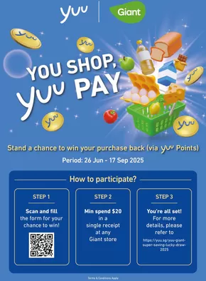 Giant catalogue in Singapore | You Shop, yuu Pay! | 2025-06-26T00:00:00.000Z - 2025-09-17T00:00:00.000Z