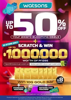 Watsons catalogue | Watsons promotion | 2026-04-02T00:00:00.000Z - 2026-05-27T00:00:00.000Z